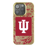 Indiana University Hoosiers Paisley Bling Phone Case for Apple iPhone