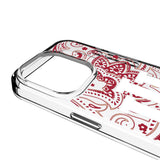Indiana University Hoosiers Paisley Clear Phone Case for Apple iPhone