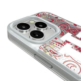 Indiana University Hoosiers Paisley Glitter Phone Case for Apple iPhone