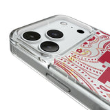 Indiana University Hoosiers Paisley Glitter Phone Case for Apple iPhone