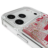 Indiana University Hoosiers Paisley Glitter Phone Case for Apple iPhone