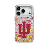 Indiana University Hoosiers Paisley Glitter Phone Case for Apple iPhone