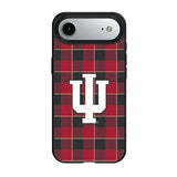 Indiana University Hoosiers Plaid MagSafe Compatible Phone Case for Apple iPhone