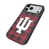 Indiana University Hoosiers Plaid MagSafe Compatible Phone Case for Apple iPhone