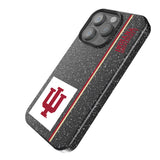Indiana University Hoosiers Sidebar Black Bling Phone Case for Apple iPhone
