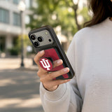 Indiana University Hoosiers Stripe PopSockets MagSafe-Compatible PopWallet+