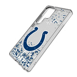 Indianapolis Colts Confetti Clear Phone Case for Samsung Galaxy