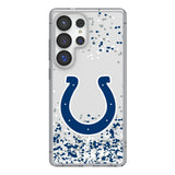 Indianapolis Colts Confetti Clear Phone Case for Samsung Galaxy