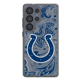 Indianapolis Colts Paisley Clear Phone Case for Samsung Galaxy