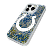 Indianapolis Colts Paisley Glitter Phone Case for Apple iPhone