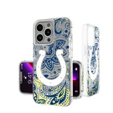 Indianapolis Colts Paisley Glitter Phone Case for Apple iPhone