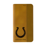 Indianapolis Colts Personalized Burn Folio Phone Case for Apple iPhone