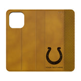 Indianapolis Colts Personalized Burn Folio Phone Case for Apple iPhone