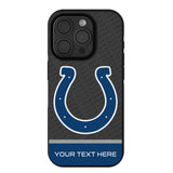 Indianapolis Colts Personalized EndZone Plus Bump Phone Case for Apple iPhone