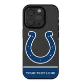 Indianapolis Colts Personalized EndZone Plus Bump Phone Case for Apple iPhone