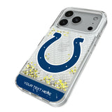 Indianapolis Colts Personalized EndZone Plus Glitter Phone Case for Apple iPhone