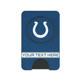 Indianapolis Colts Personalized Endzone Solid PopSockets MagSafe-Compatible PopWallet+