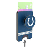 Indianapolis Colts Personalized Endzone Solid PopSockets MagSafe-Compatible PopWallet+