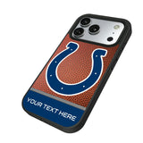 Indianapolis Colts Personalized Football Bump Phone Case for Apple iPhone