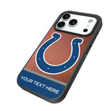 Indianapolis Colts Personalized Football Bump Phone Case for Apple iPhone