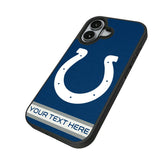 Indianapolis Colts Personalized Stripe Bump Phone Case for Apple iPhone