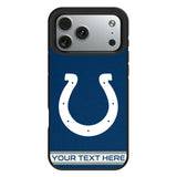 Indianapolis Colts Personalized Stripe Bump Phone Case for Apple iPhone