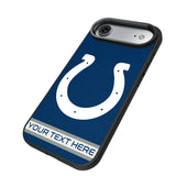 Indianapolis Colts Personalized Stripe Bump Phone Case for Apple iPhone