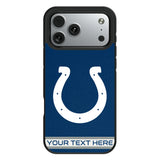 Indianapolis Colts Personalized Stripe Bump Phone Case for Apple iPhone