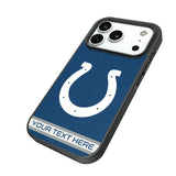 Indianapolis Colts Personalized Stripe Bump Phone Case for Apple iPhone