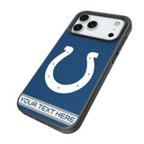 Indianapolis Colts Personalized Stripe Bump Phone Case for Apple iPhone