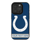 Indianapolis Colts Personalized Stripe Bump Phone Case for Apple iPhone