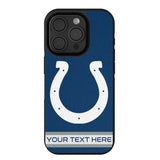 Indianapolis Colts Personalized Stripe Bump Phone Case for Apple iPhone