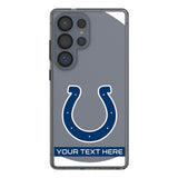 Indianapolis Colts Personalized Tilt Clear Phone Case for Samsung Galaxy