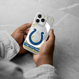 Indianapolis Colts Personalized Tilt Glitter Phone Case for Apple iPhone