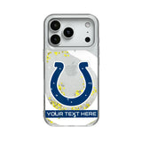 Indianapolis Colts Personalized Tilt Glitter Phone Case for Apple iPhone