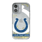 Indianapolis Colts Personalized Tilt Glitter Phone Case for Apple iPhone