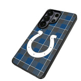 Indianapolis Colts Plaid MagSafe Compatible Phone Case for Samsung Galaxy 26 Series