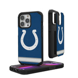Indianapolis Colts Stripe Rugged Phone Case for Apple iPhone