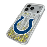 Indianapolis Colts Text Backdrop Glitter Phone Case for Apple iPhone