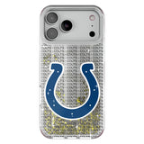 Indianapolis Colts Text Backdrop Glitter Phone Case for Apple iPhone