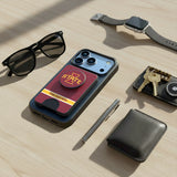 Iowa State University Cyclones Personalized Endzone Solid PopSockets MagSafe-Compatible PopWallet+