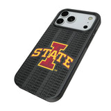 Iowa State University Cyclones Text Backdrop MagSafe Compatible Phone Case for Apple iPhone