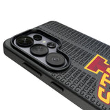 Iowa State University Cyclones Text Backdrop MagSafe Compatible Phone Case for Samsung Galaxy