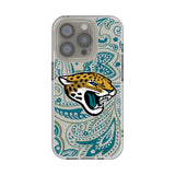 Jacksonville Jaguars Paisley Clear Phone Case for Apple iPhone