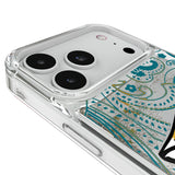 Jacksonville Jaguars Paisley Glitter Phone Case for Apple iPhone