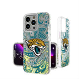 Jacksonville Jaguars Paisley Glitter Phone Case for Apple iPhone