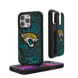 Jacksonville Jaguars Paisley Rugged Phone Case for Apple iPhone