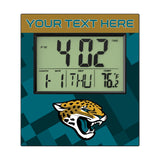 Jacksonville Jaguars Personalized Color Block Wall Clock