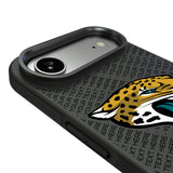 Jacksonville Jaguars Personalized EndZone Plus Bump Phone Case for Apple iPhone