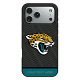 Jacksonville Jaguars Personalized EndZone Plus Bump Phone Case for Apple iPhone